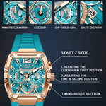 LIGE Tonneau Chronograph